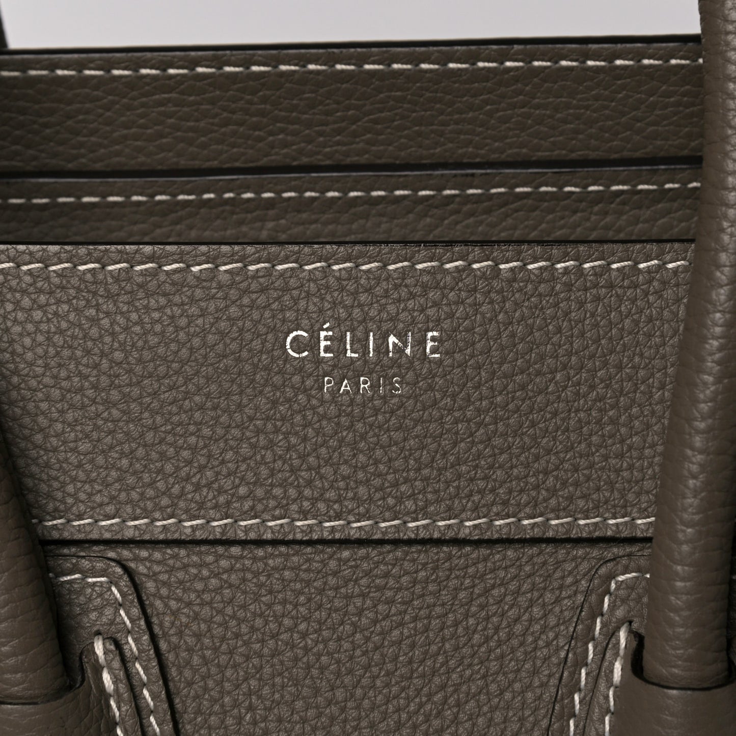Drummed Calfskin Micro Luggage Souris