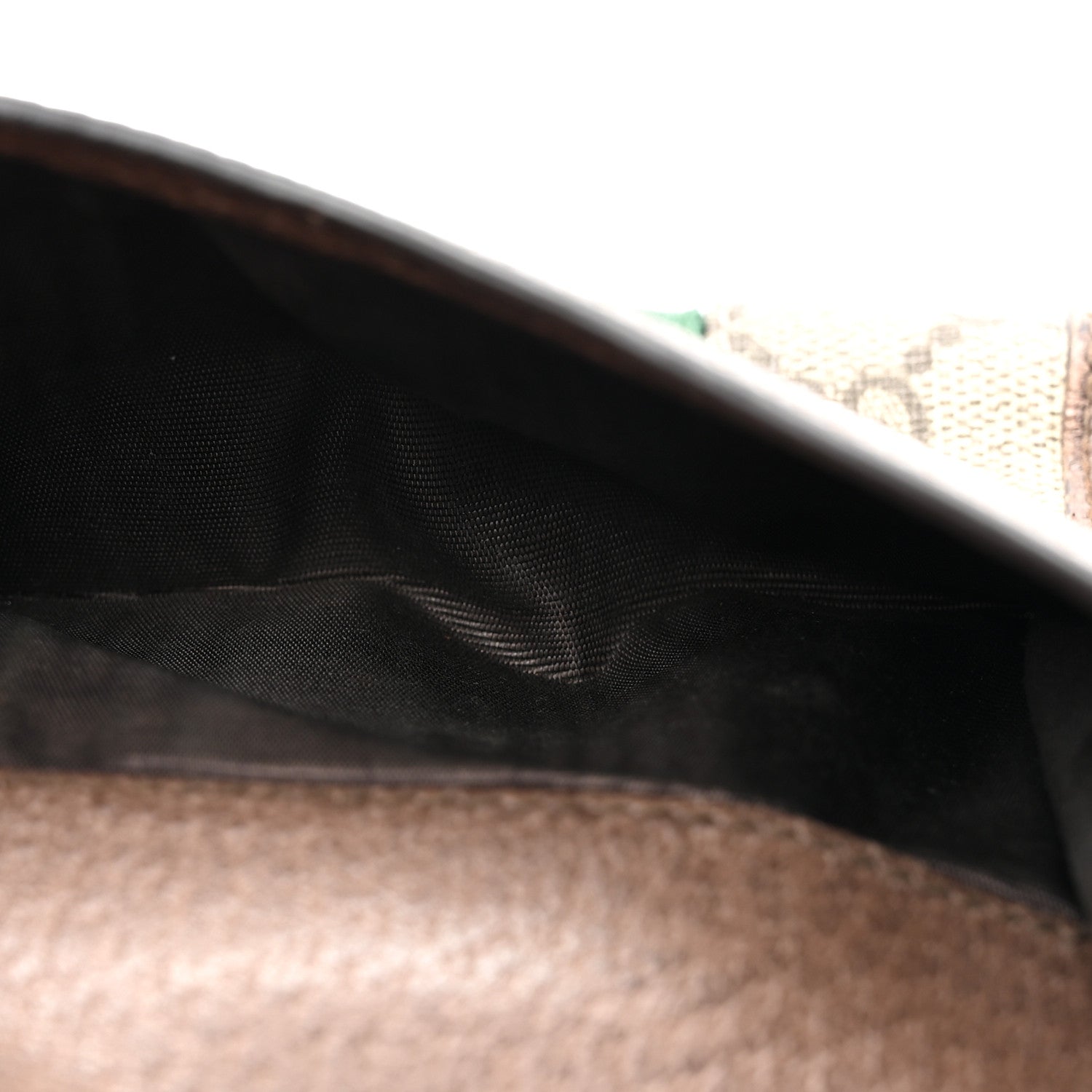 Gucci GG Supreme Monogram Web Ophidia French Flap Wallet Beige New Acero 6 of 11