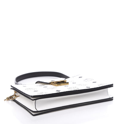 MCM Visetos Small Patricia Chain Wallet White 4 of 11