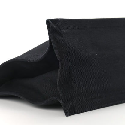 Saint Laurent Linen Calfskin Rive Gauche Tote Black 8 of 13
