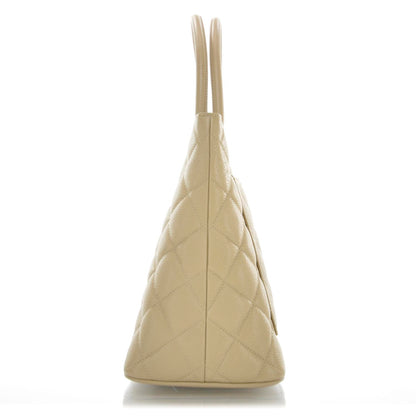 Chanel Caviar Quilted Medallion Tote Beige 4 of 9