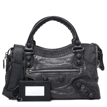 Balenciaga Agneau Giant Brogues Hardware City Anthracite 1 of 33