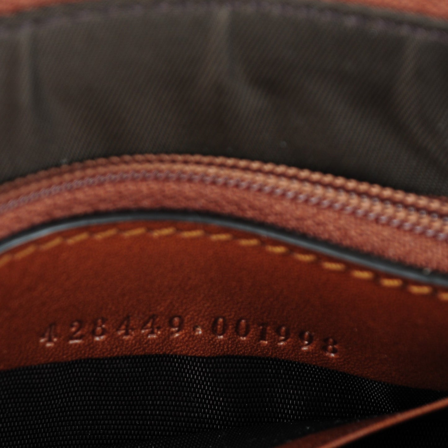 GG Supreme Monogram Wrist Wallet Brown