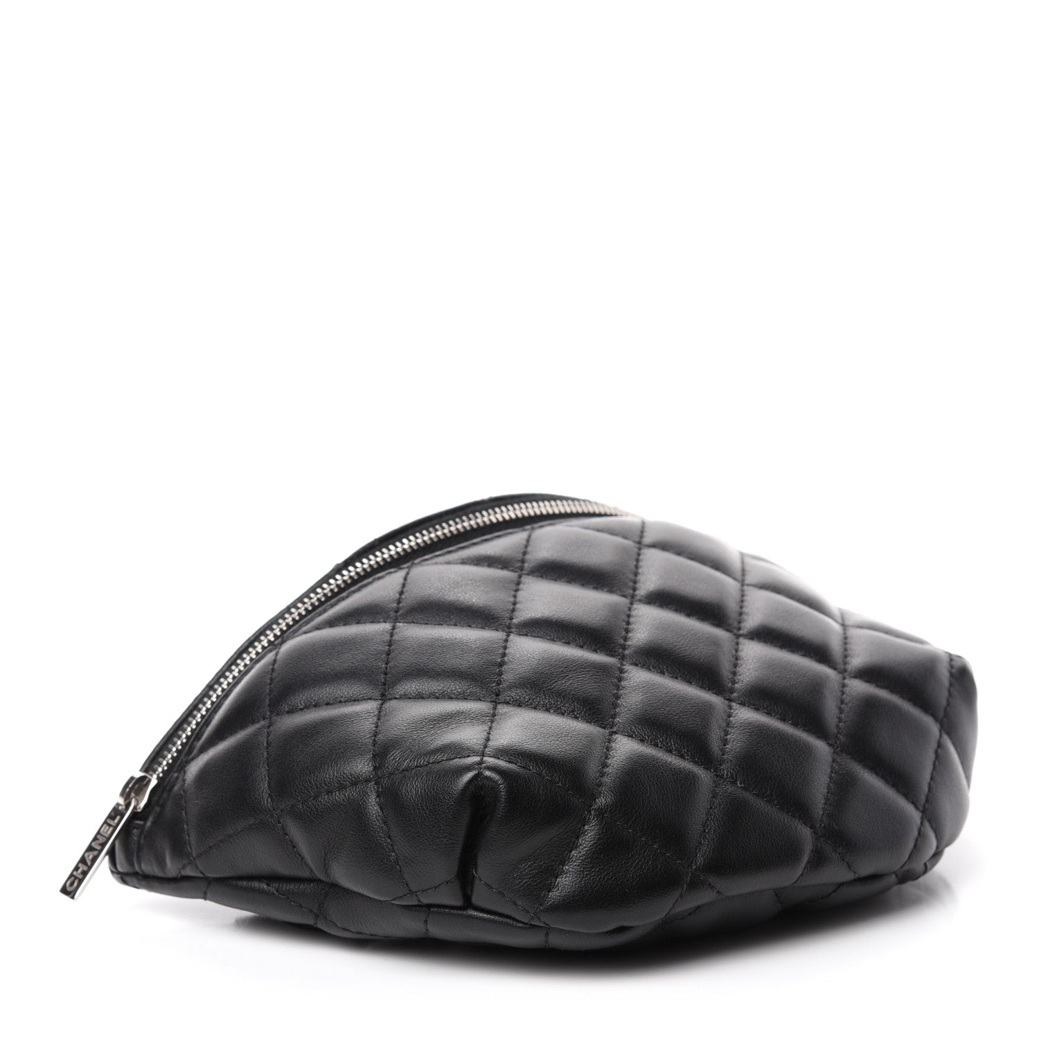 Chanel Grained Calfskin Quilted Waist Belt Bag Black 4 of 11