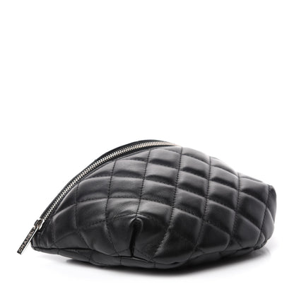 Chanel Grained Calfskin Quilted Waist Belt Bag Black 4 of 11