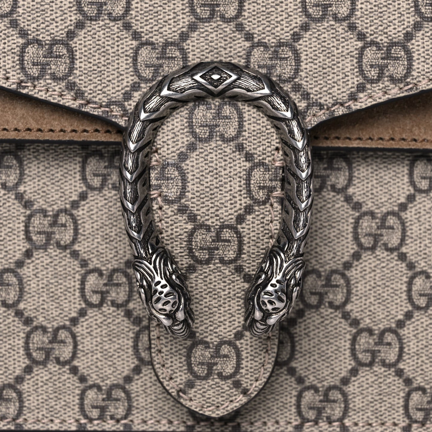 GG Supreme Monogram Mini Dionysus Shoulder Bag Taupe