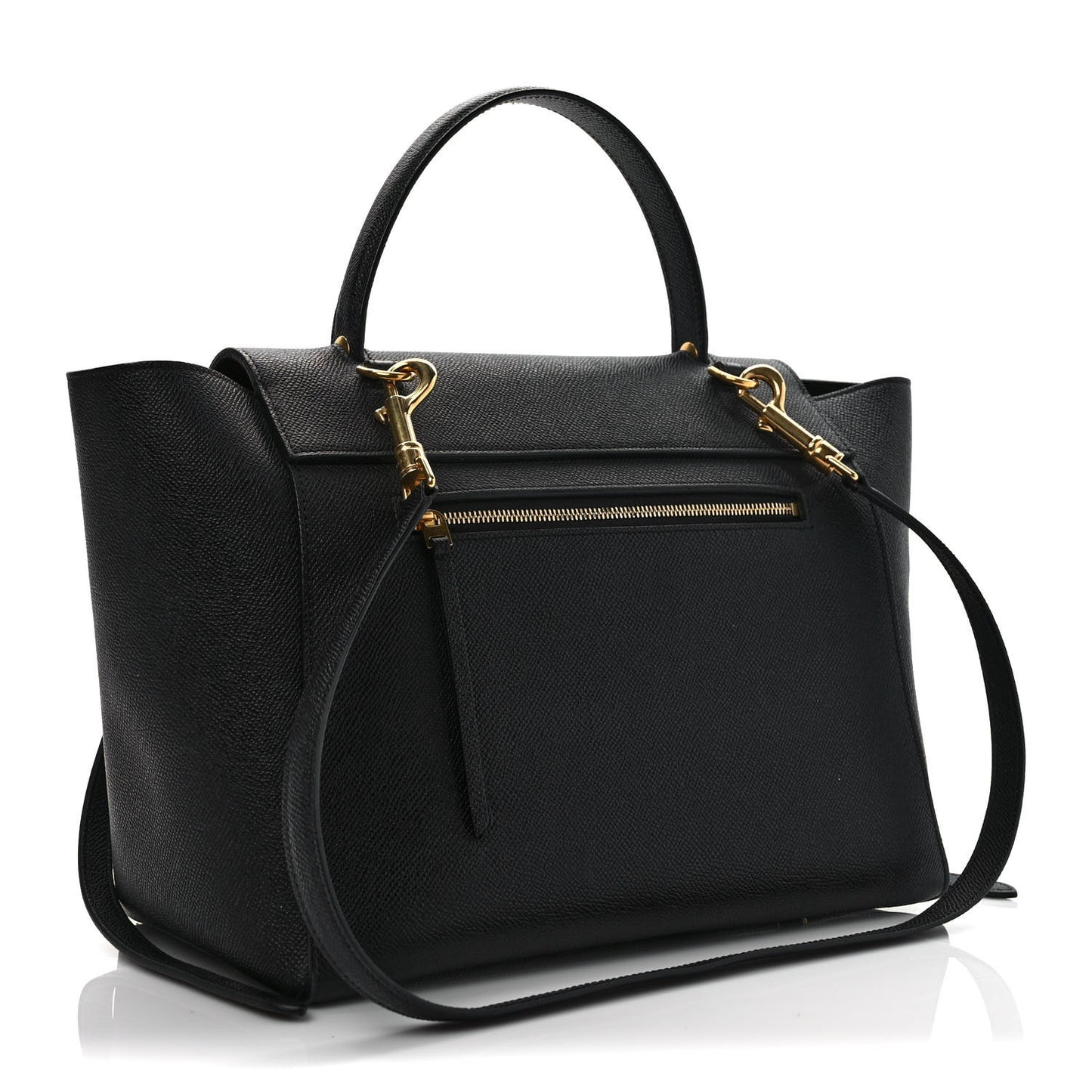 Grained Calfskin Mini Belt Bag Black