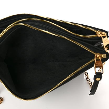 Louis Vuitton Empreinte Double Zip Pochette Black 6 of 9