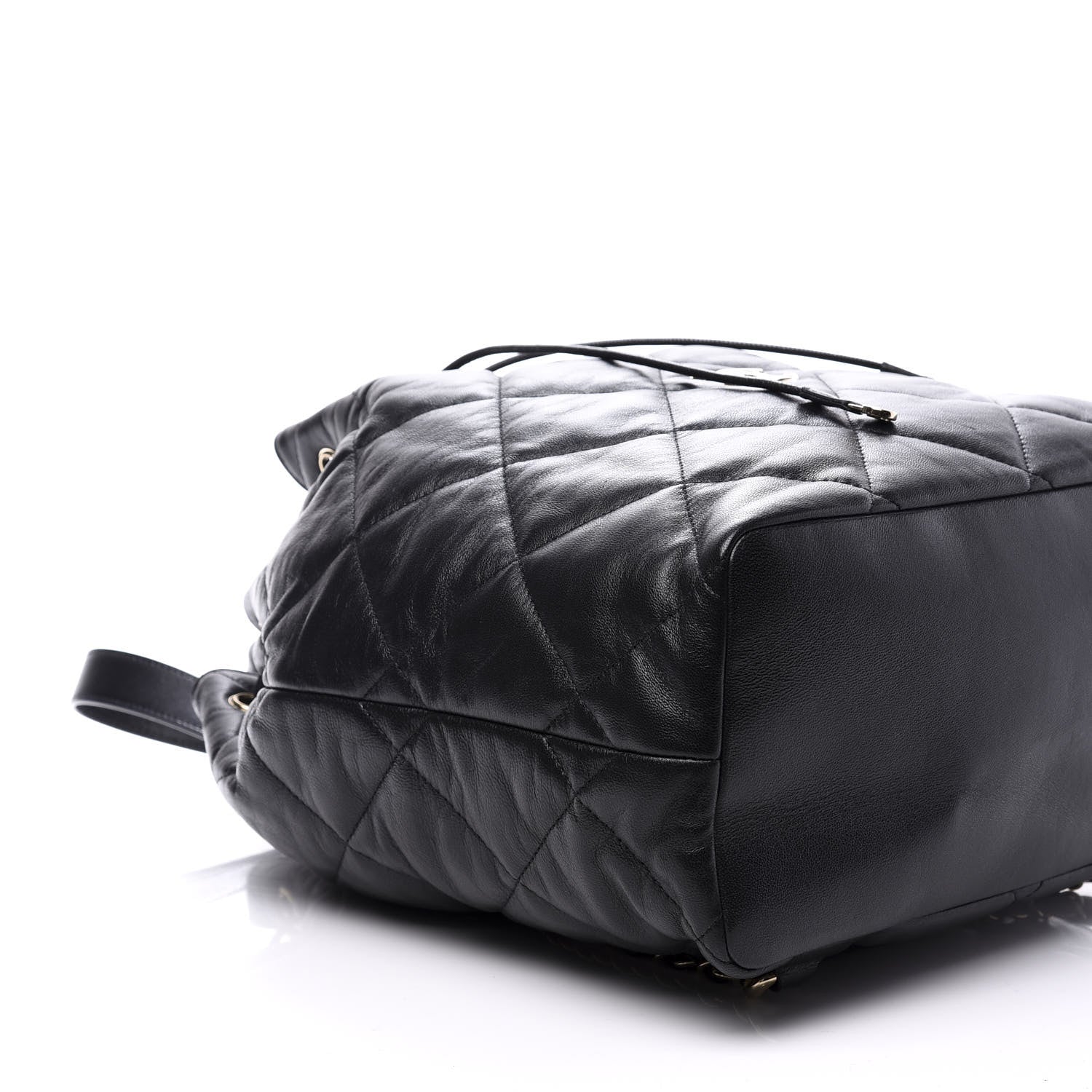 Chanel Lambskin Quilted Backpack Black 5 of 11