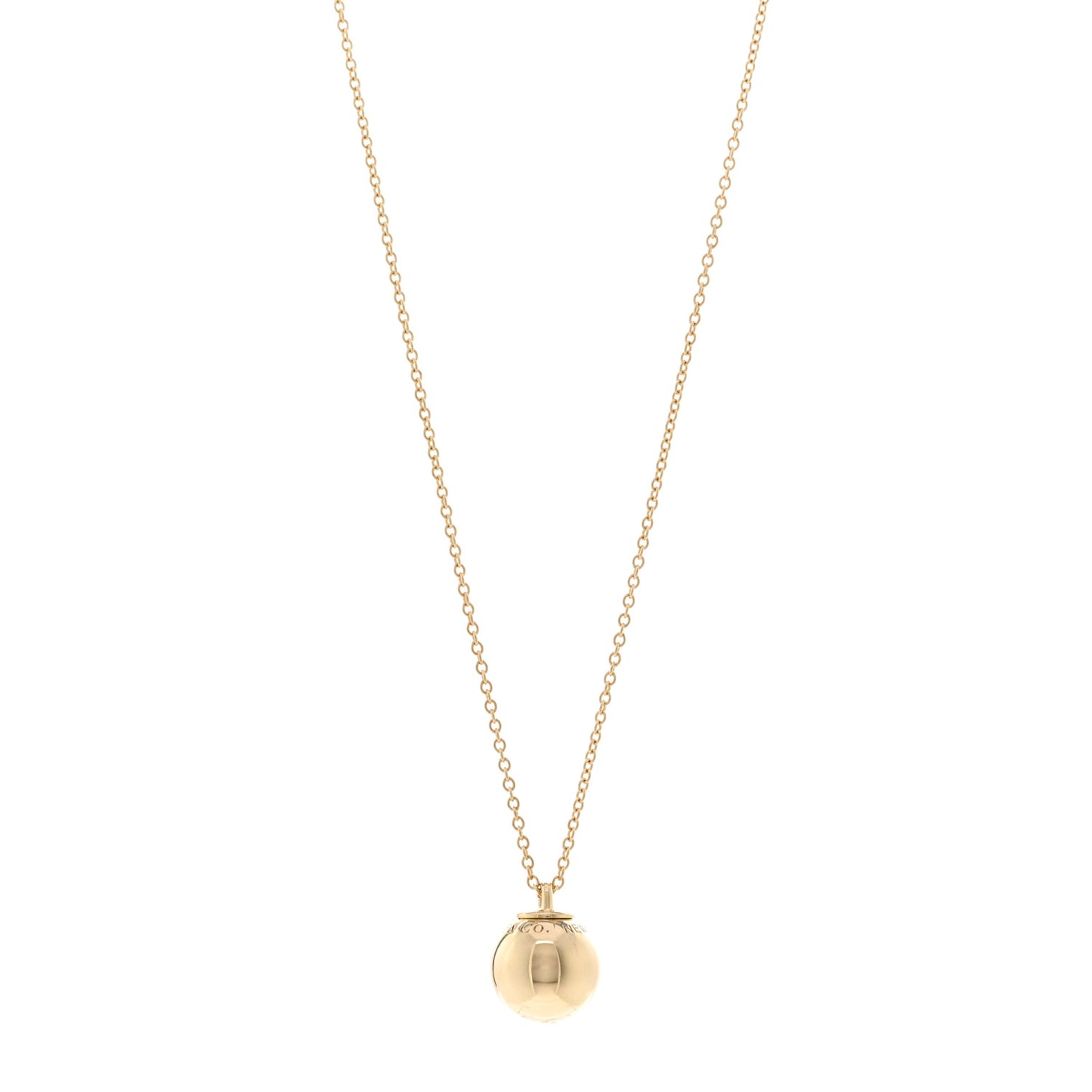 18K Yellow Gold 12.75mm HardWear Ball Pendant Necklace
