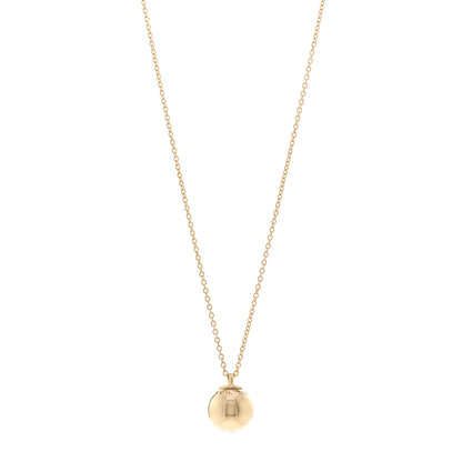 Tiffany 18K Yellow Gold 12.75mm HardWear Ball Pendant Necklace 1 of 4