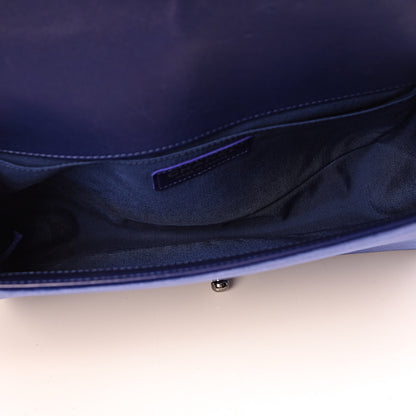 Chanel Velvet Quilted Medium Boy Flap Blue 5 of 11