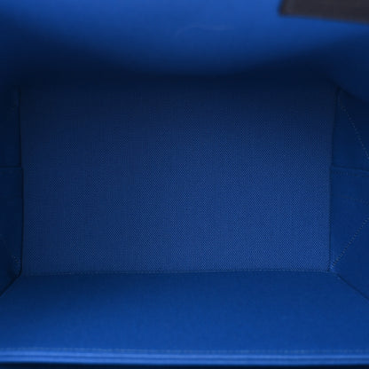 Hermes Military Toile Canvas Swift Steeple 25 Bag Bleu France Caban 5 of 11