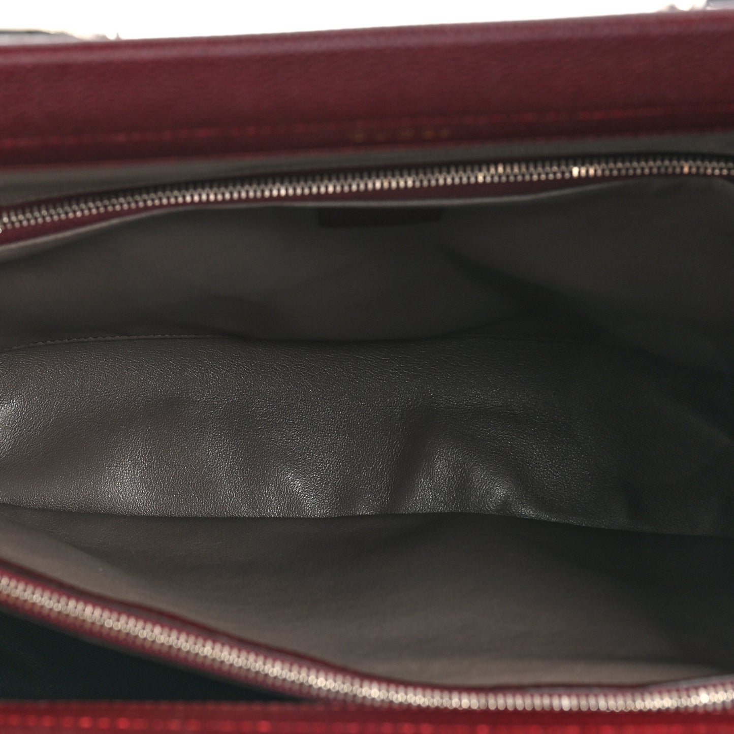 Grainy Calfskin Medium Zumi Top Handle Bag Vintage Bordeaux