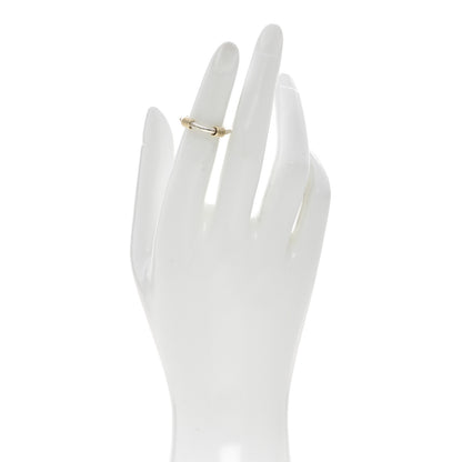 Tiffany Sterling Silver 18K Yellow Gold Coil Band Ring 47/4 2 of 4