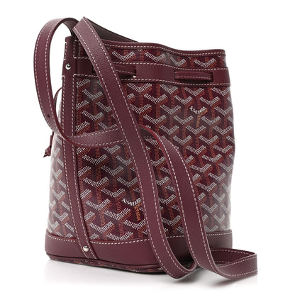 Goyard Goyardine Petit Flot Bucket Bag PM Burgundy 3 of 9