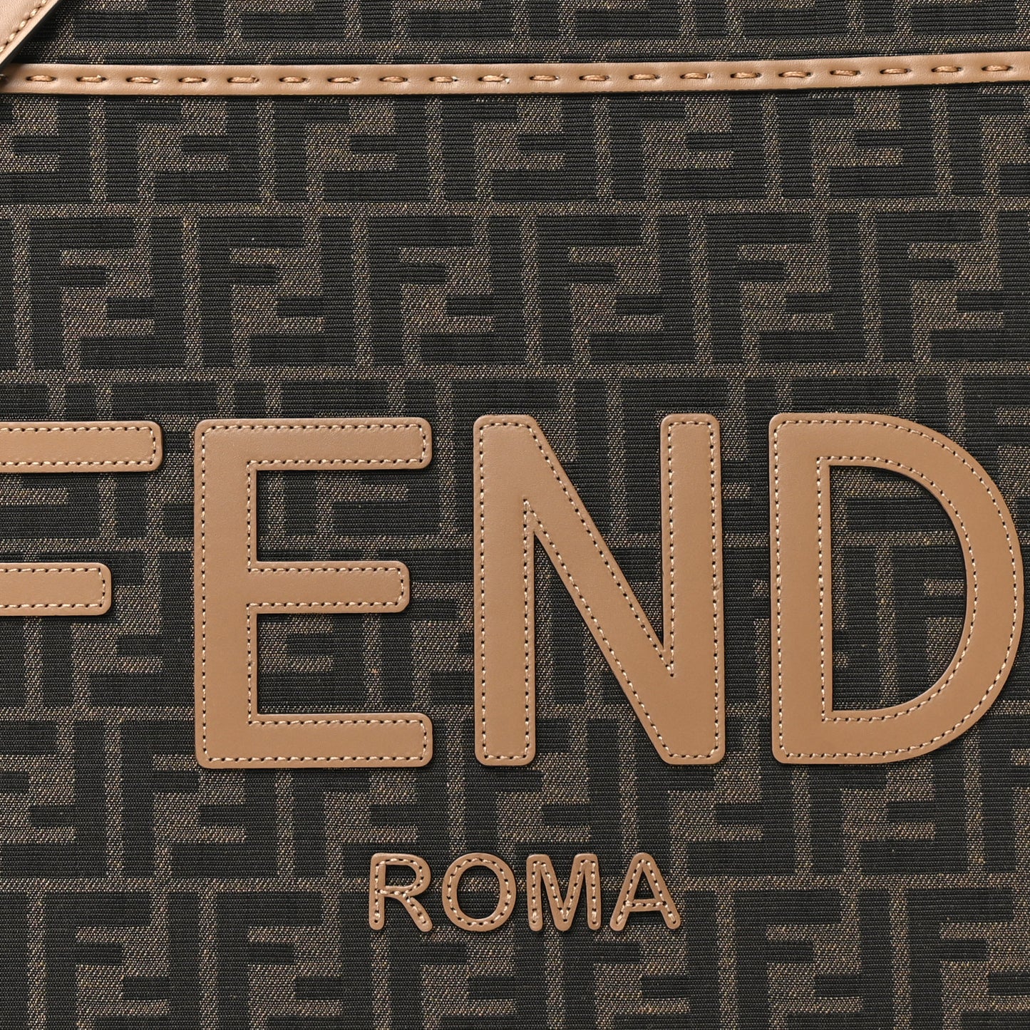 Vitello King Jacquard FF Medium Fendi Sunshine Shopper Tote Cuoiota