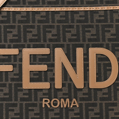 Fendi Vitello King Jacquard FF Medium Fendi Sunshine Shopper Tote Cuoiota 7 of 9