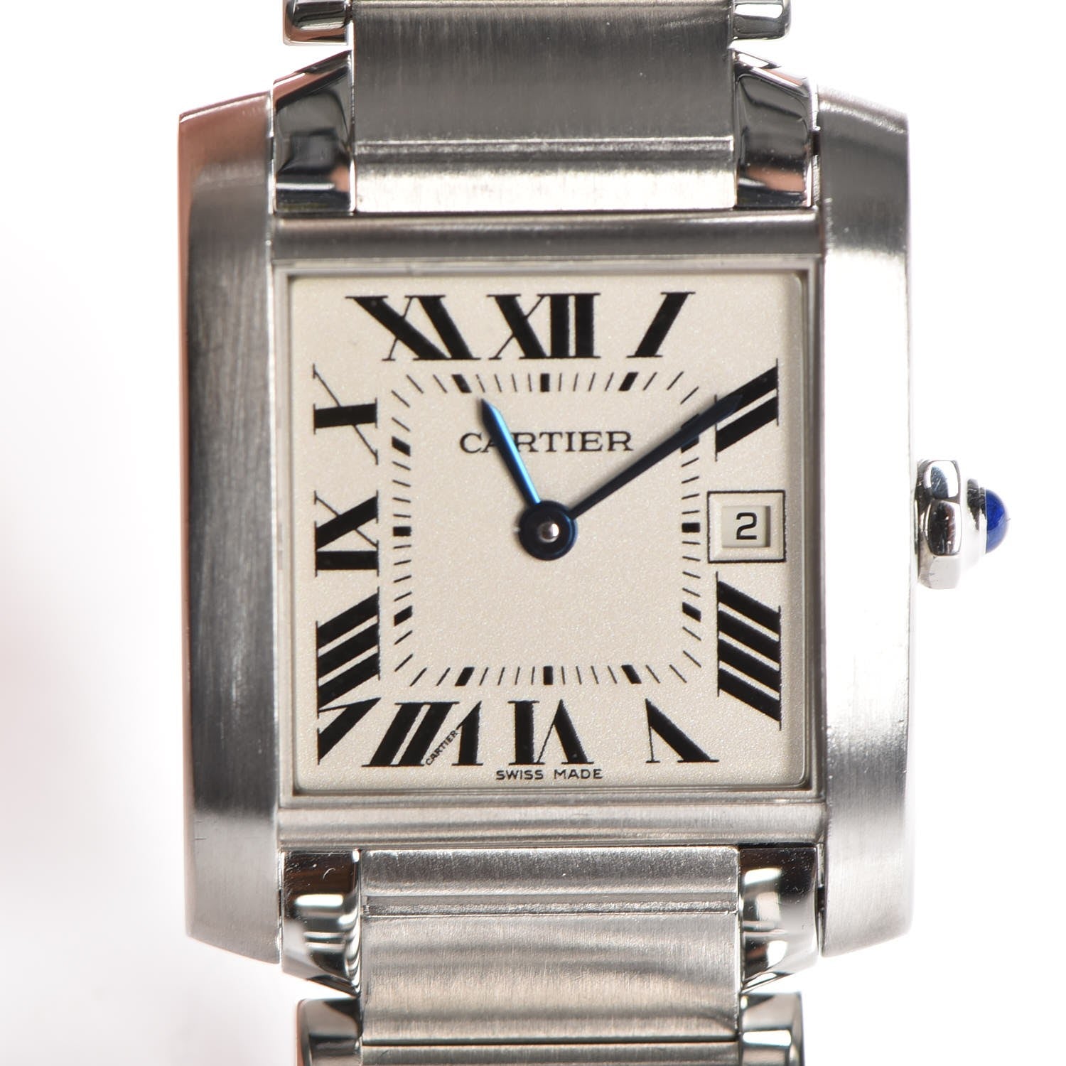 Cartier Stainless Steel 25mm Tank Francaise Quartz Watch 11 of 11
