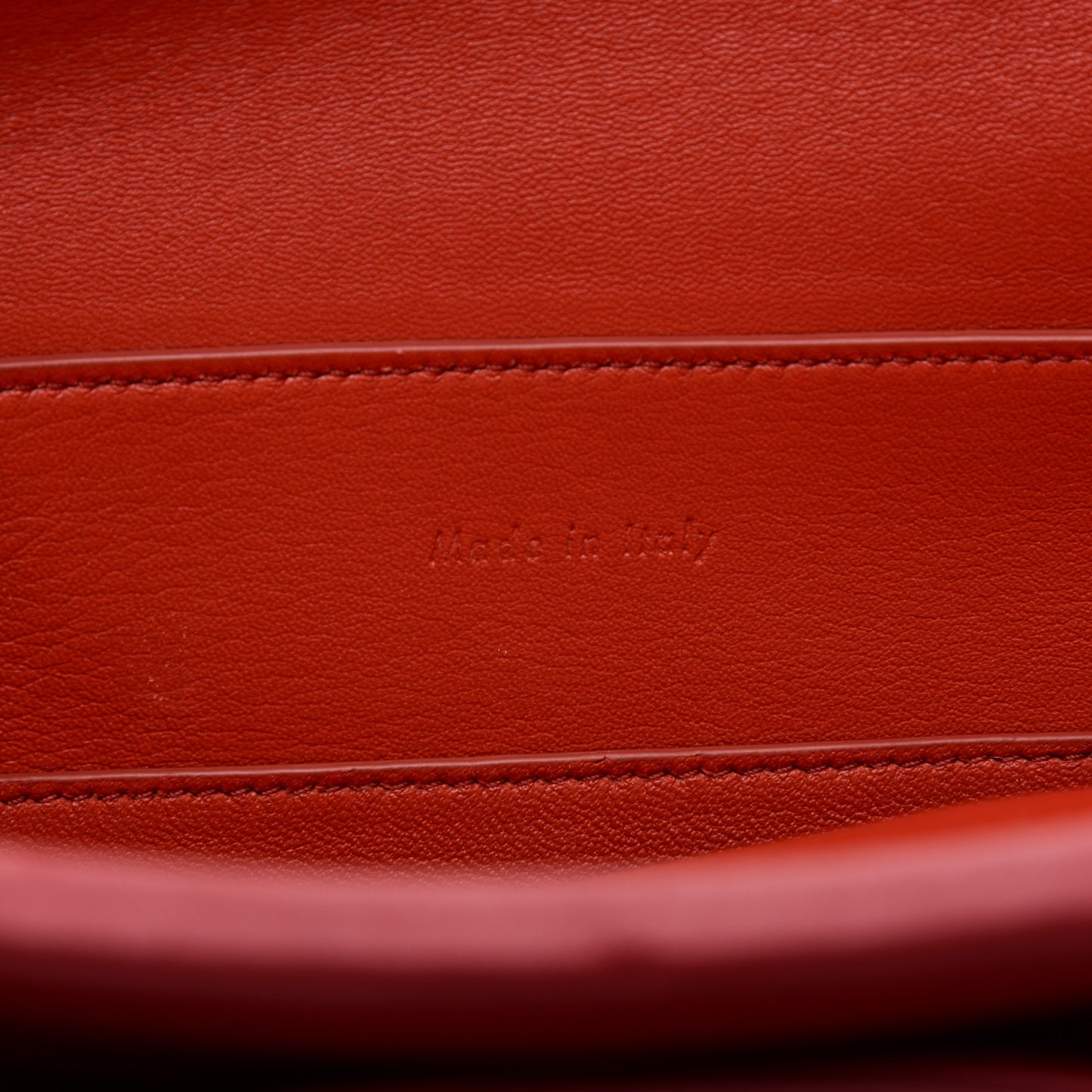 Smooth Calfskin Clasp Bucket Bag Red