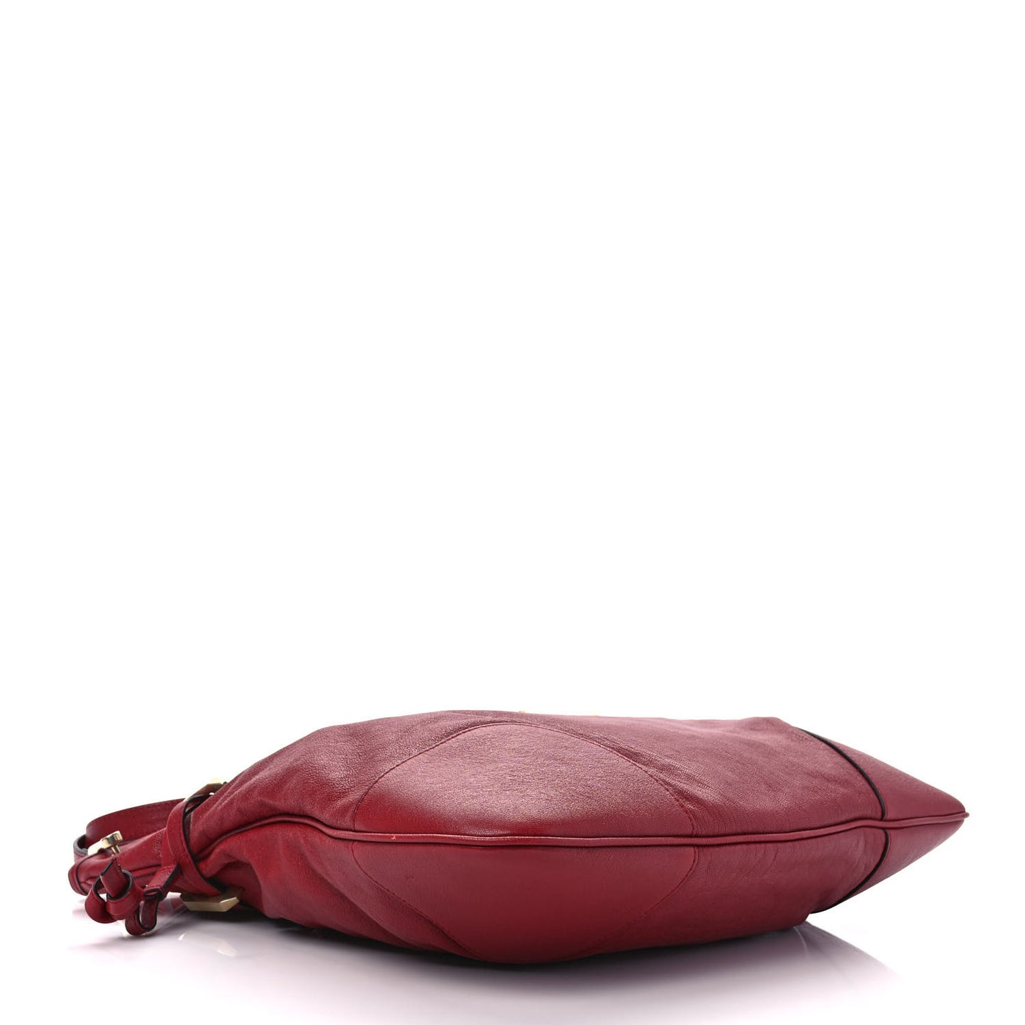 Sakai Be Green Calfskin Horsebit 1955 Cinch Top Messenger Bag New Cherry Red