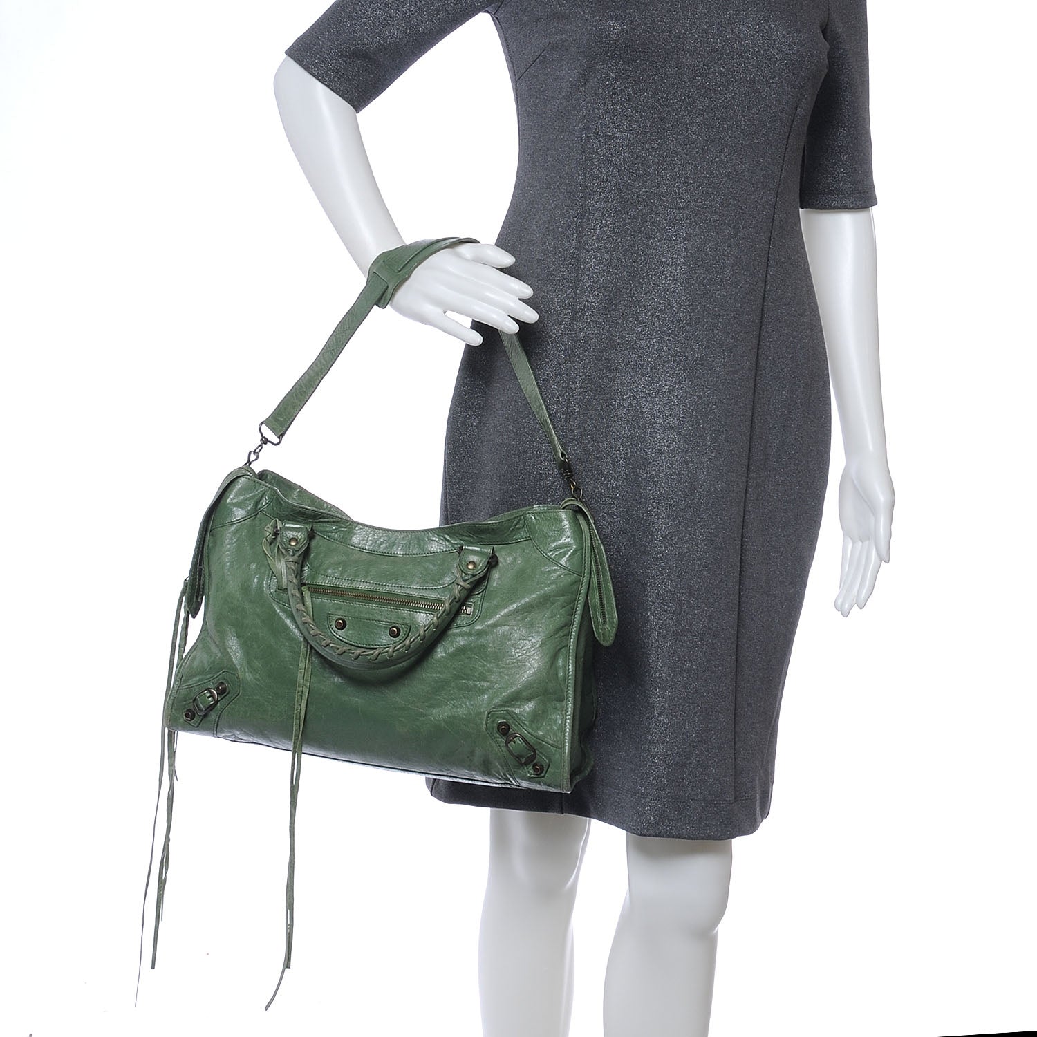 Balenciaga Agneau City Vert Thyme 2 of 9