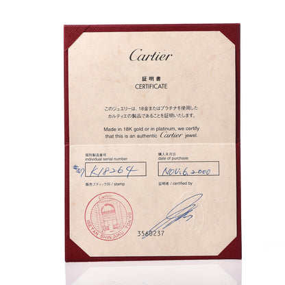 Cartier 18K White Gold 3 Diamond 5.5mm LOVE Ring 47 4.25 7 of 7