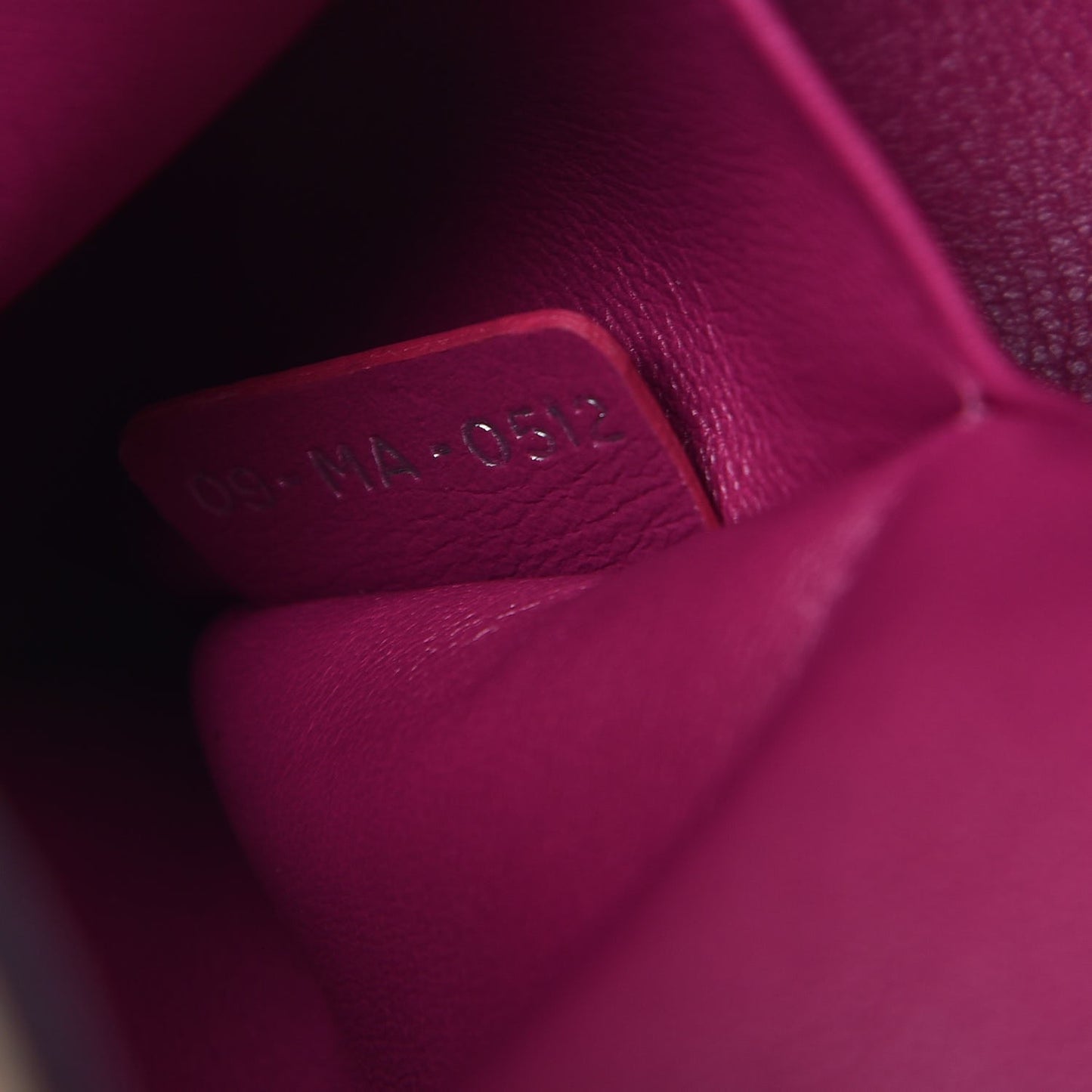 Smooth Calfskin Large Diorissimo Tote Beige Fuchsia