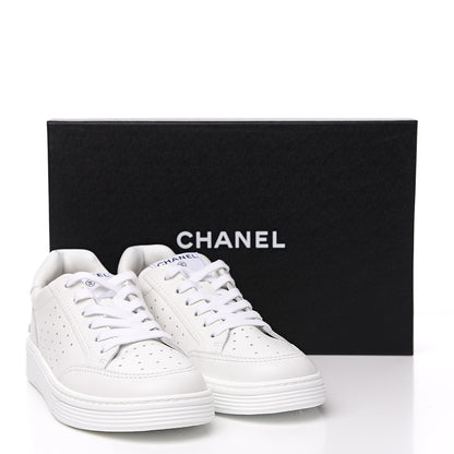 Chanel Calfskin Womens Logo Sneakers 40.5 White 10 of 10