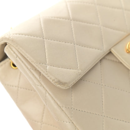 Chanel Lambskin Quilted Mini Square Flap Beige 13 of 15