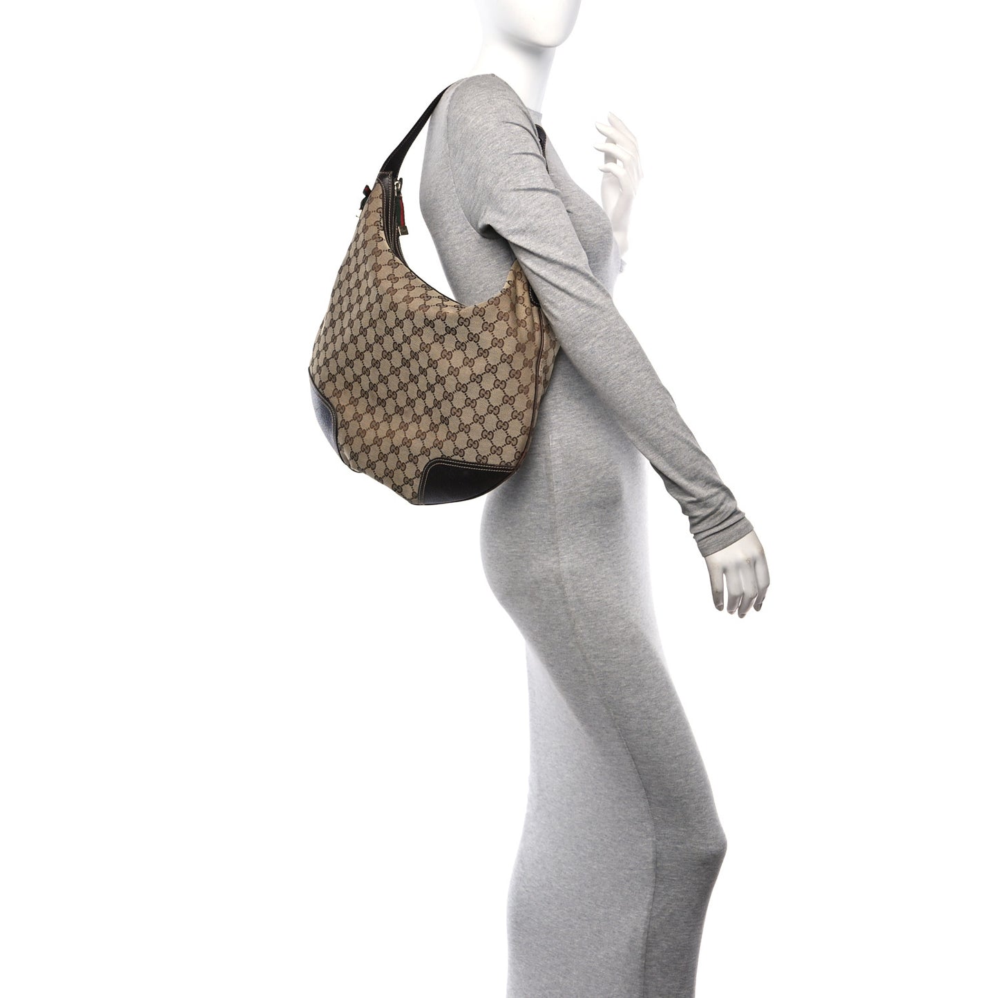 Monogram Large Princy Hobo Dark Brown