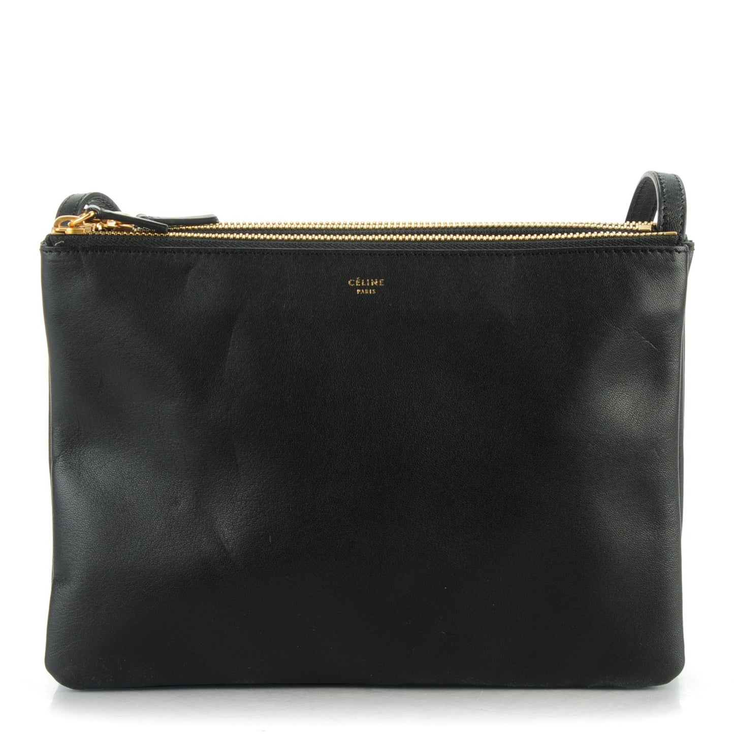 Lambskin Large Trio Crossbody Bag Black
