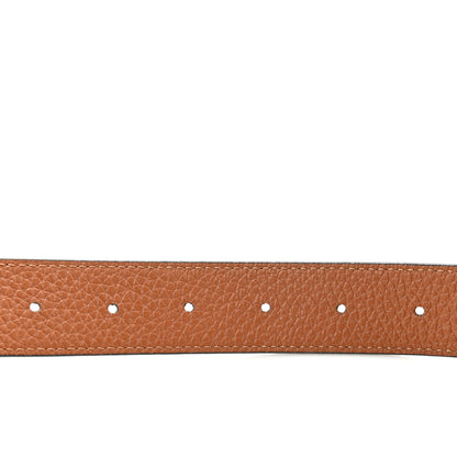 Louis Vuitton Taurillon Calfskin 30mm LV Initiales Reversible Belt 75 30 Black 6 of 8