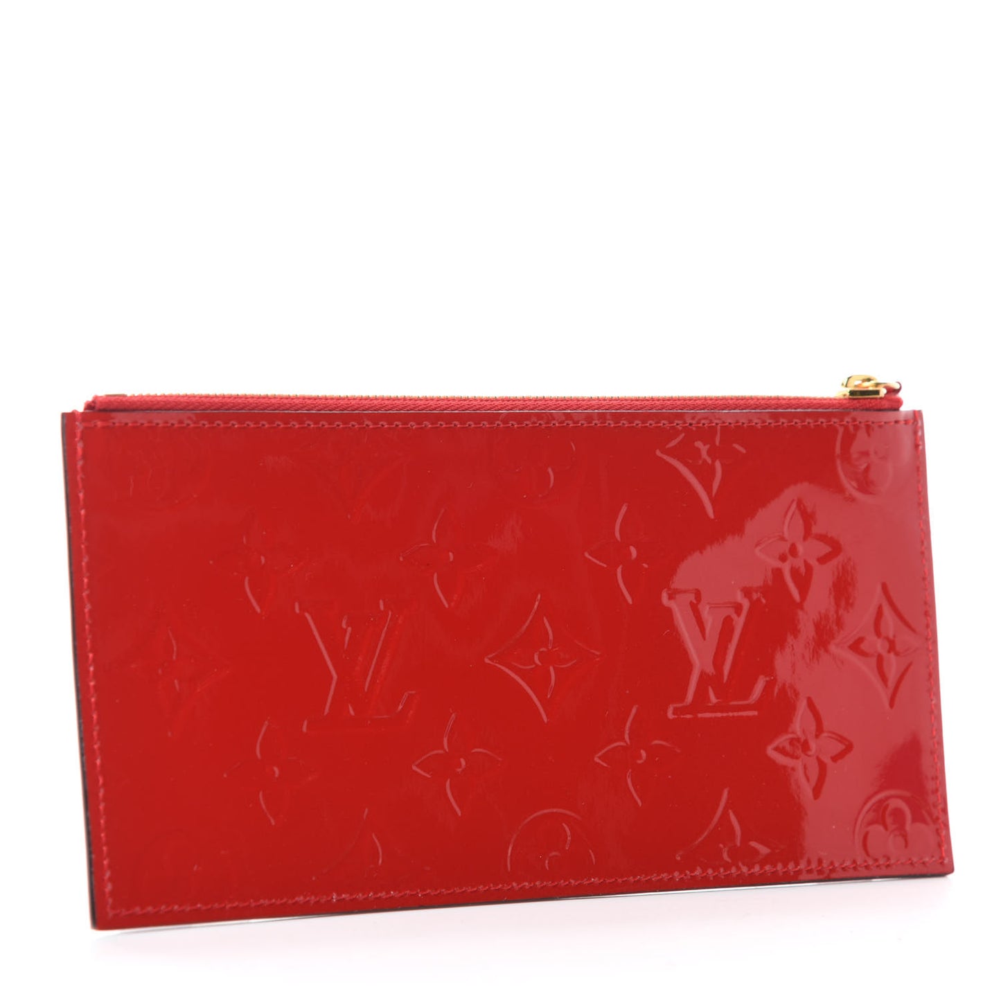 Vernis Felicie Chain Wallet Zippered Insert Cherry