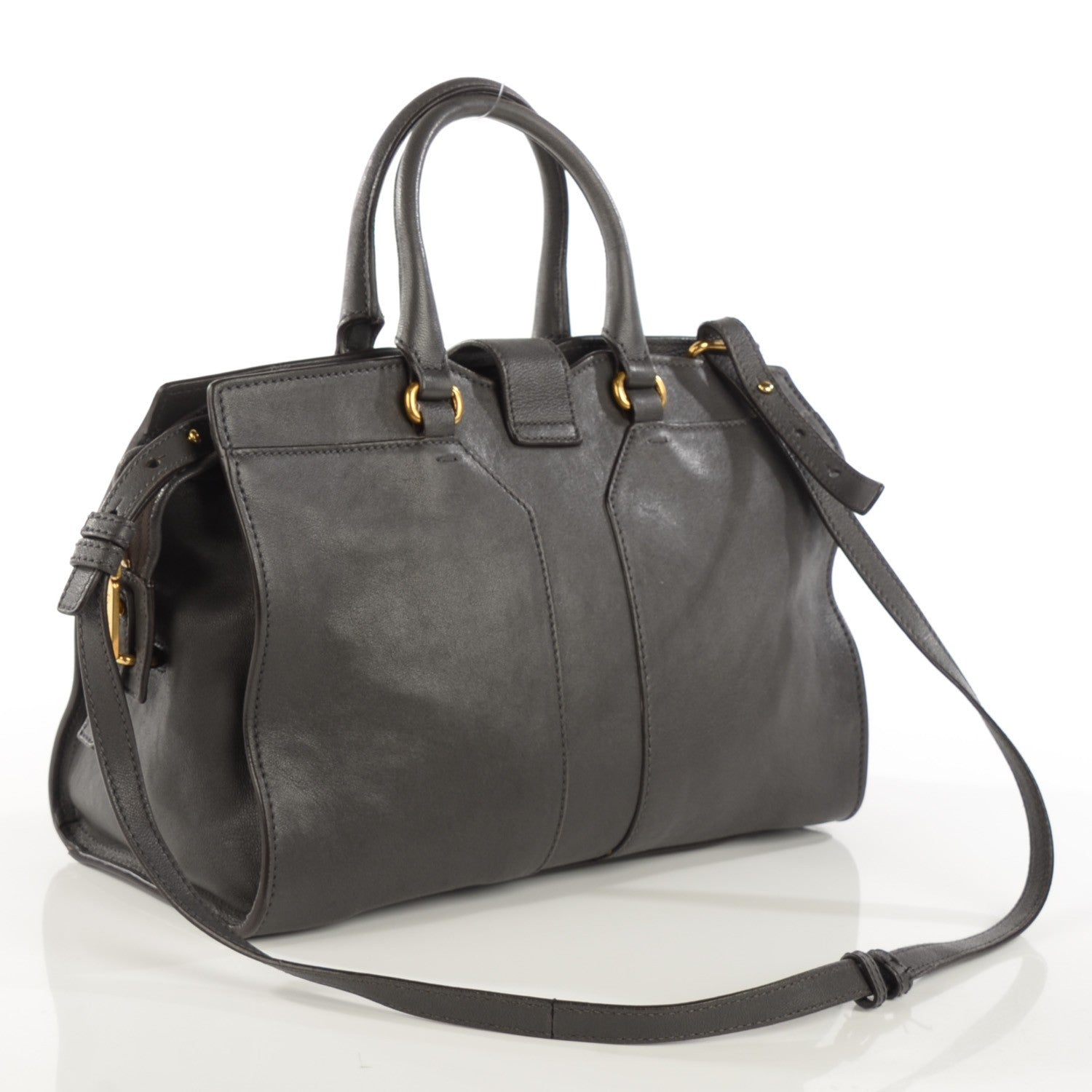 Saint Laurent Sheepskin Small Cabas ChYc Grey 3 of 8
