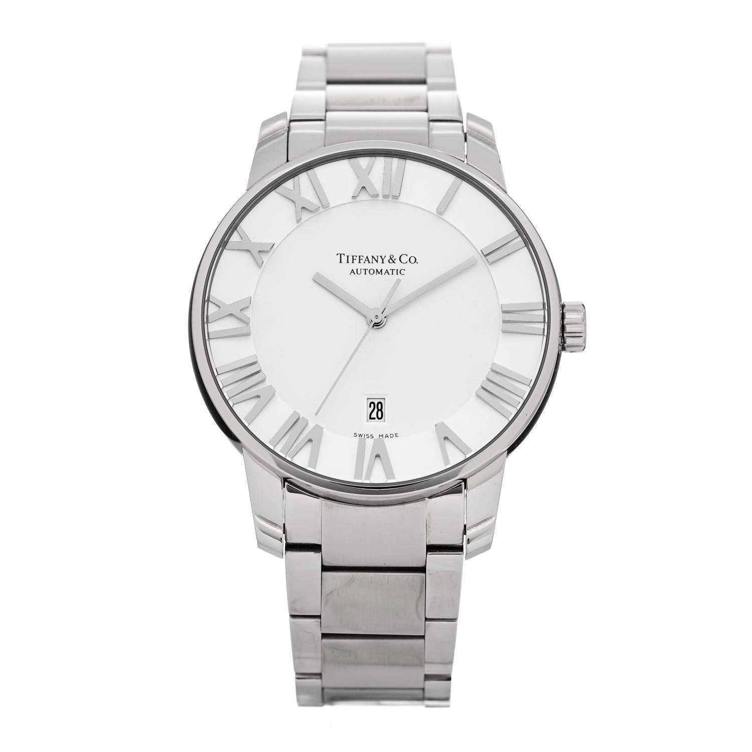 Tiffany Stainless Steel 42mm Atlas Automatic Watch 1 of 4
