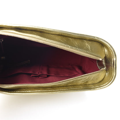 Chanel Metallic Aged Calfskin Quilted Medium Gabrielle Gold 5 of 10