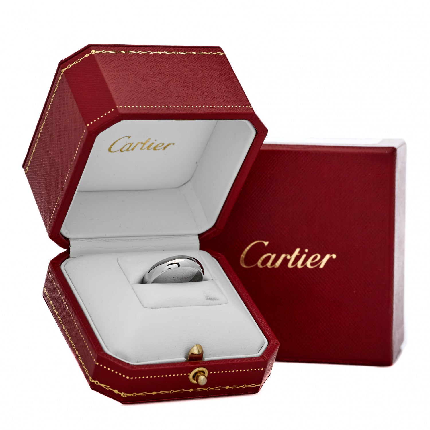 Cartier Platinum 5mm 1895 Wedding Band Ring 58 8.25 8 of 8