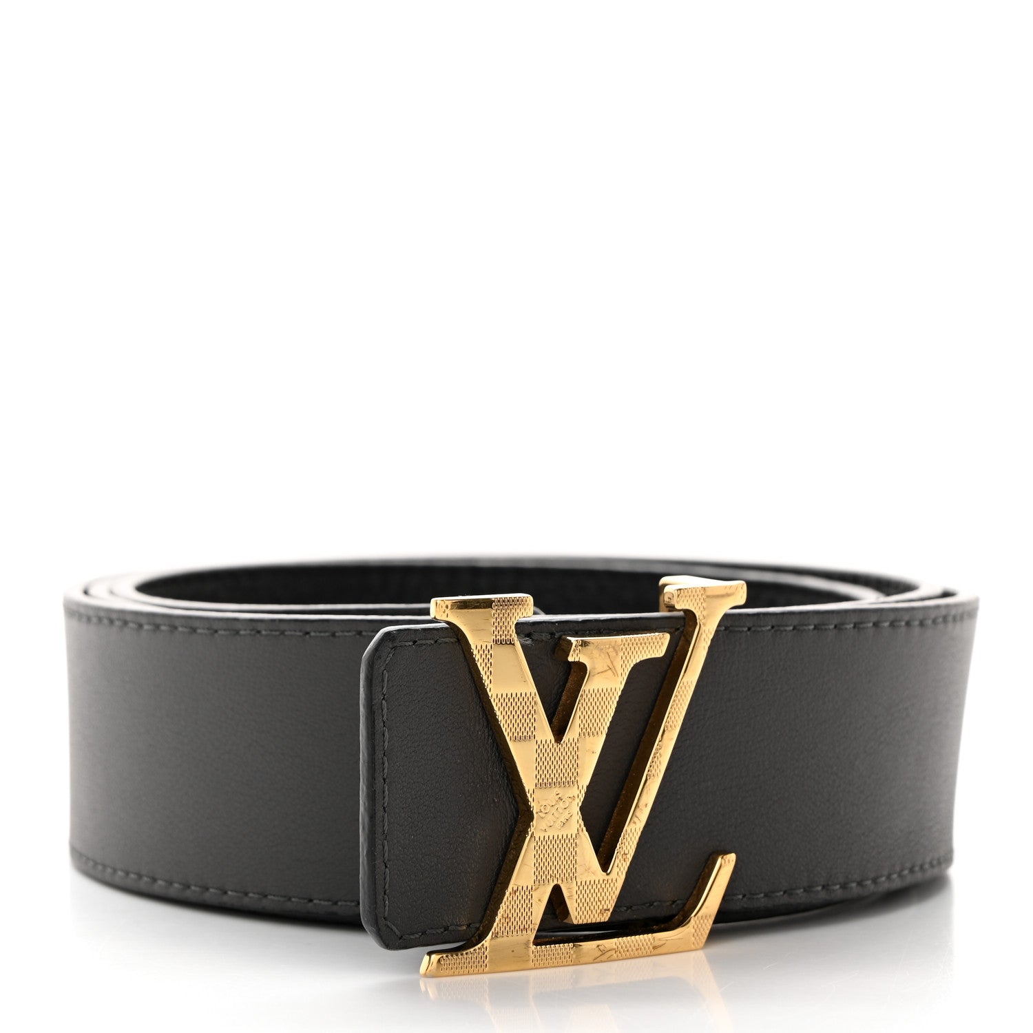 Louis Vuitton Calfskin 40mm Damier LV Initiales Reversible Belt 95/38 2 of 8