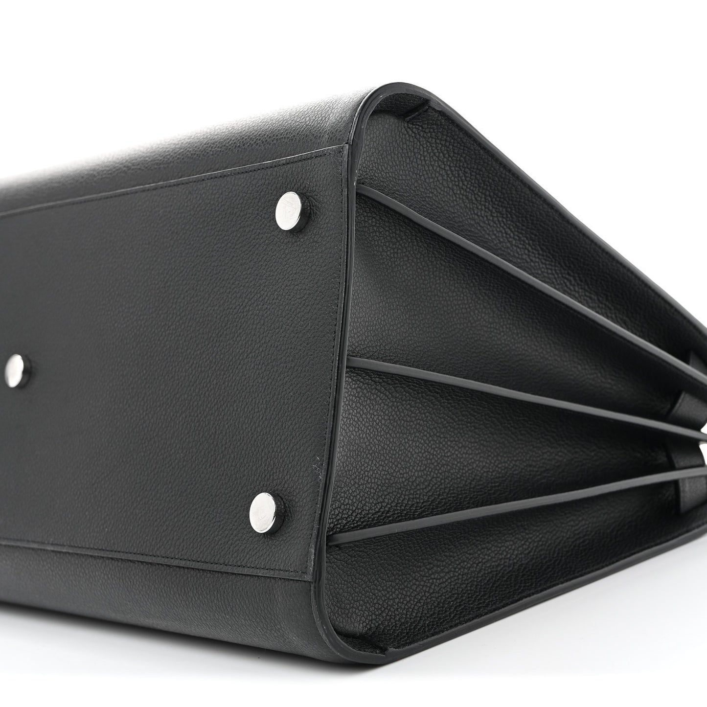 Grained Calfskin Large Sac De Jour Carryall Black