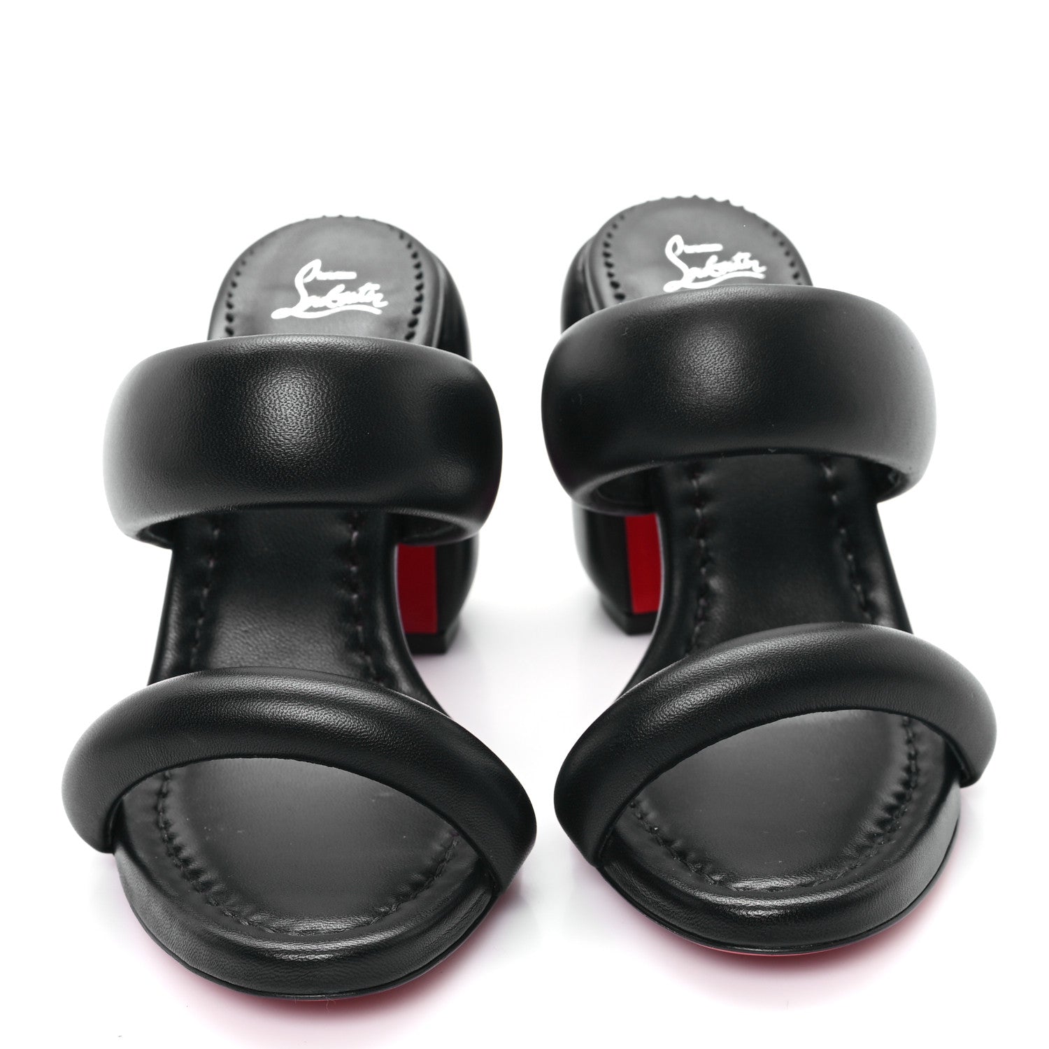 Christian Louboutin Nappa Inflama Sab 85 Sandals 37 Black 3 of 8