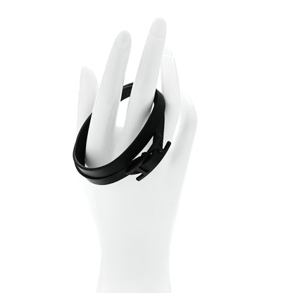 Hermes Epsom Behapi Double Tour Bracelet T5 Black 2 of 5