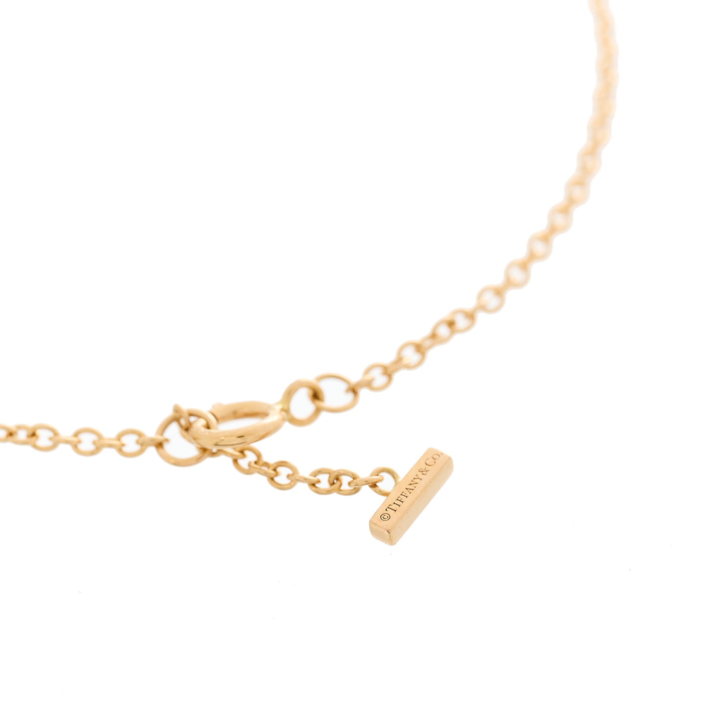 18K Rose Gold Diamond T Smile Bracelet