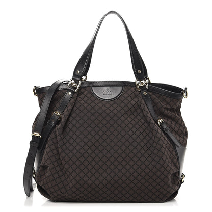 Gucci Diamante Bridle Tote Dark Brown 1 of 6
