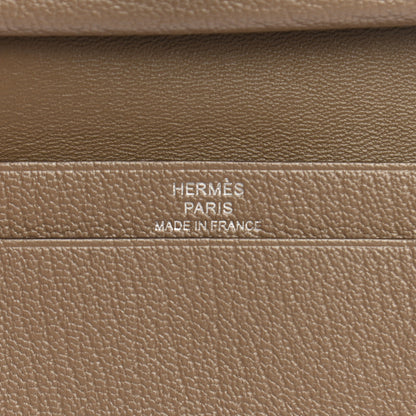 Hermes Chevre Mysore Mini Bearn Wallet Etoupe 5 of 7