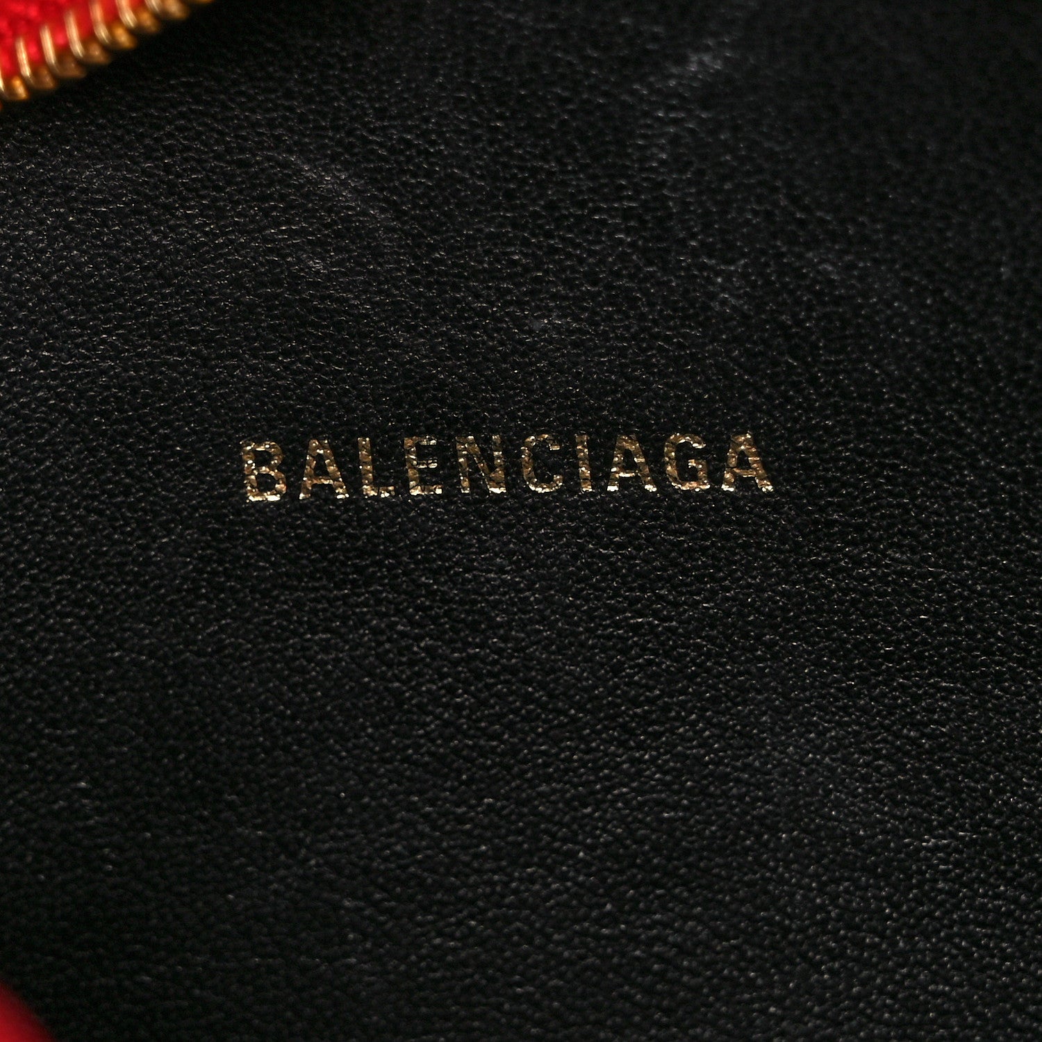 Balenciaga Signature Grained Calfskin Logo XS Ville Camera Bag Rouge Lantern Black 5 of 7