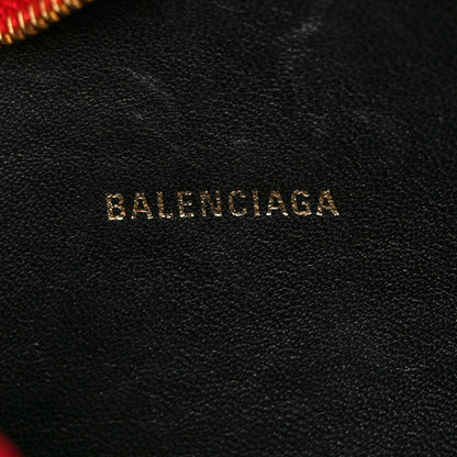 Balenciaga Signature Grained Calfskin Logo XS Ville Camera Bag Rouge Lantern Black 5 of 7