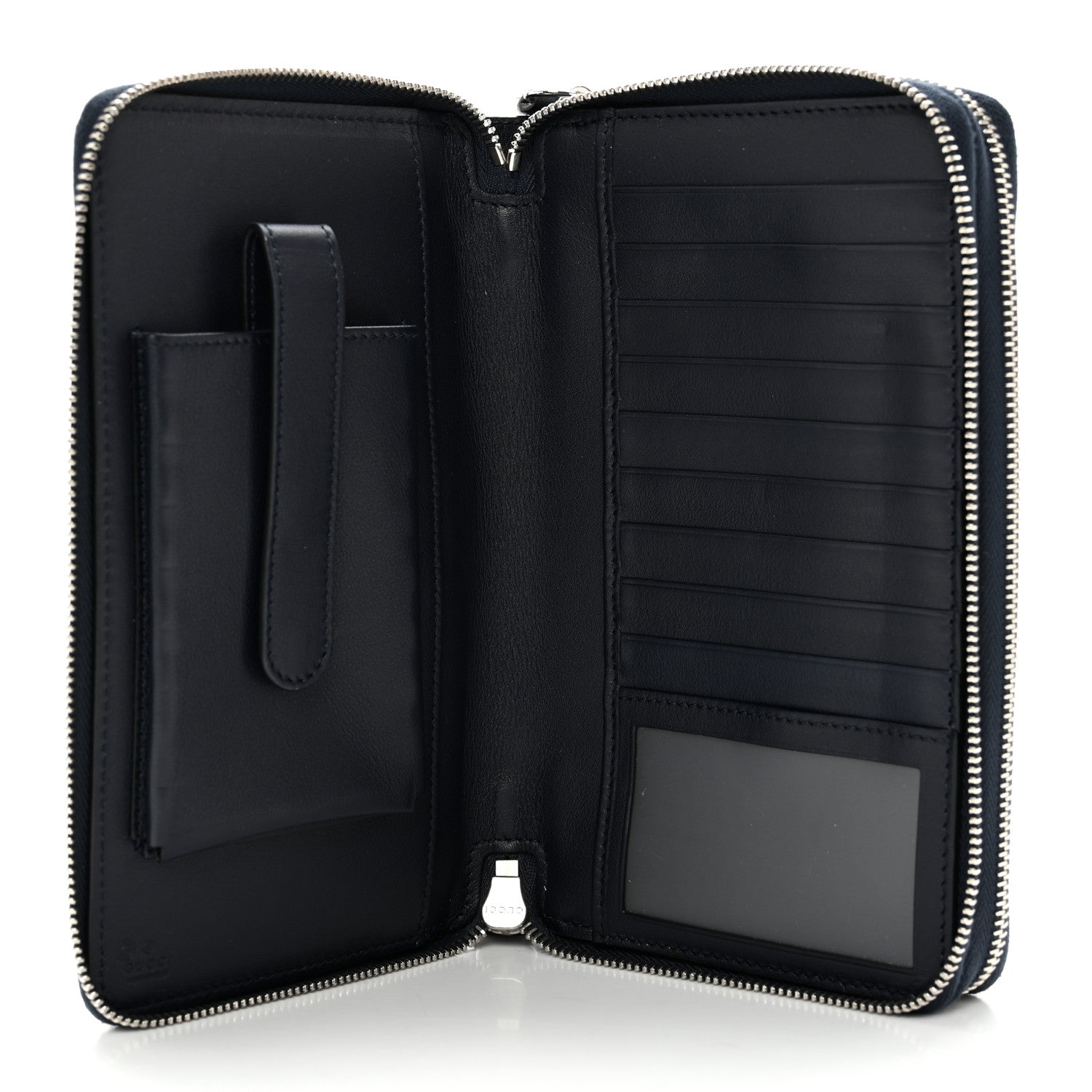 Gucci Microguccissima Zip Around Top Handle Travel Wallet Navy 6 of 14