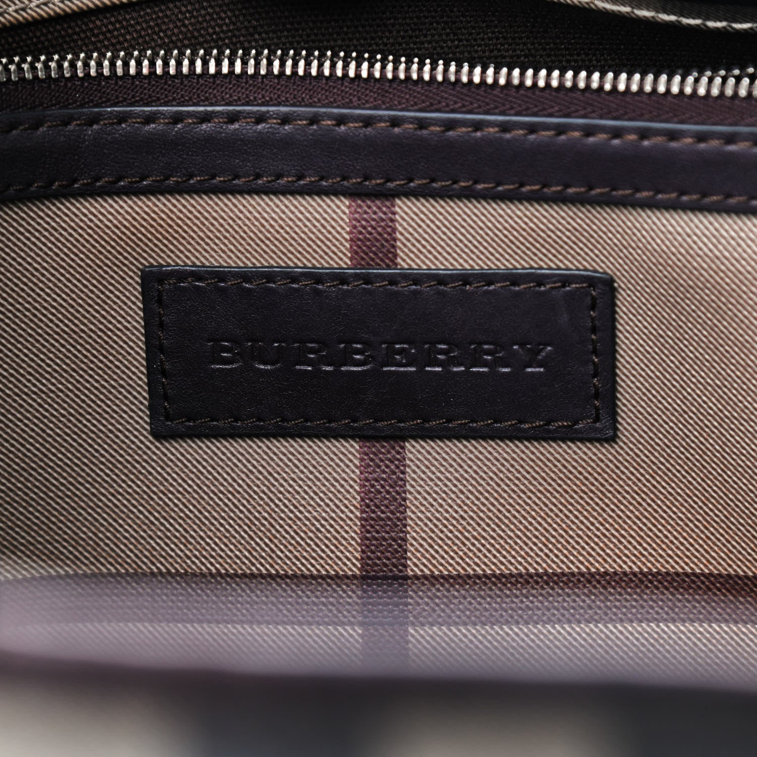 Burberry Smoked Check Small Canterbury Tote Anthracite 6 of 11