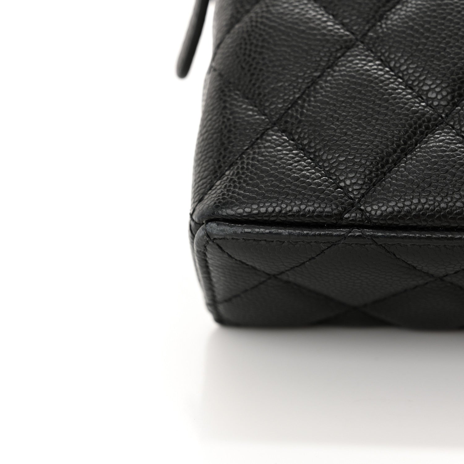 Chanel Caviar Quilted Top Handle Slim Vanity With Chain Black 11 of 12